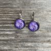 Ohrring " Pusteblütentrio violett" – Bild 2
