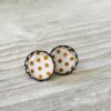 Ohrstecker " punkte in gold" – Bild 2