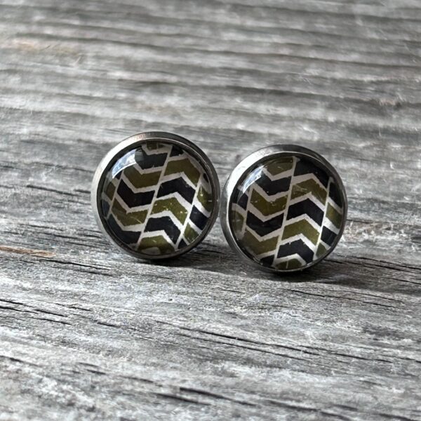 Ohrstecker " Wave green"