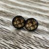 Ohrstecker "gold-black" – Bild 2
