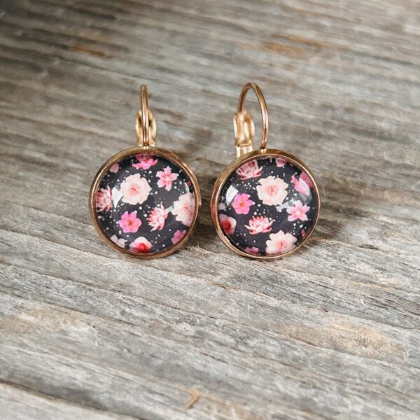 Ohrring "Rosen rose"